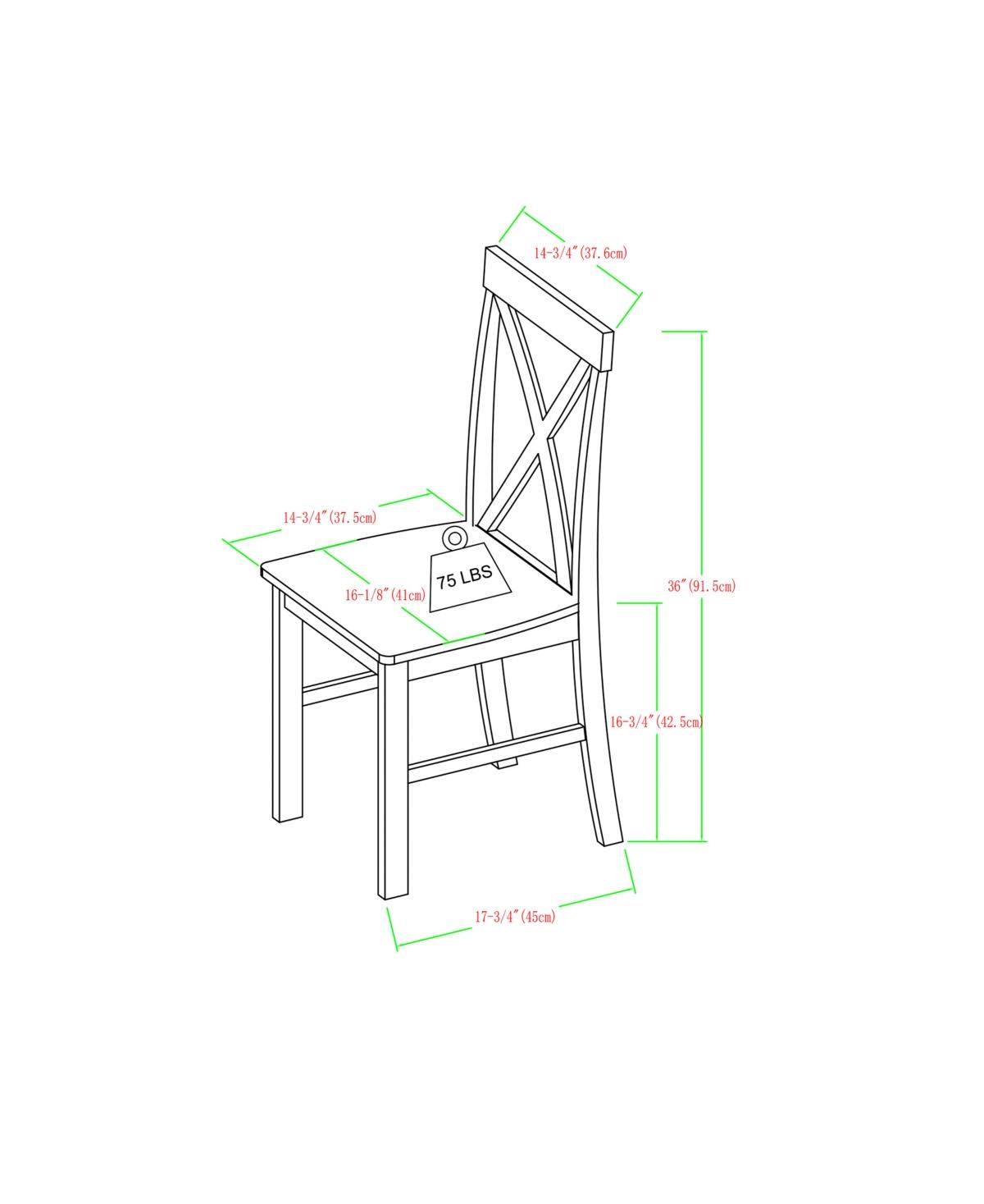 5 Piece White Dining Set M46254