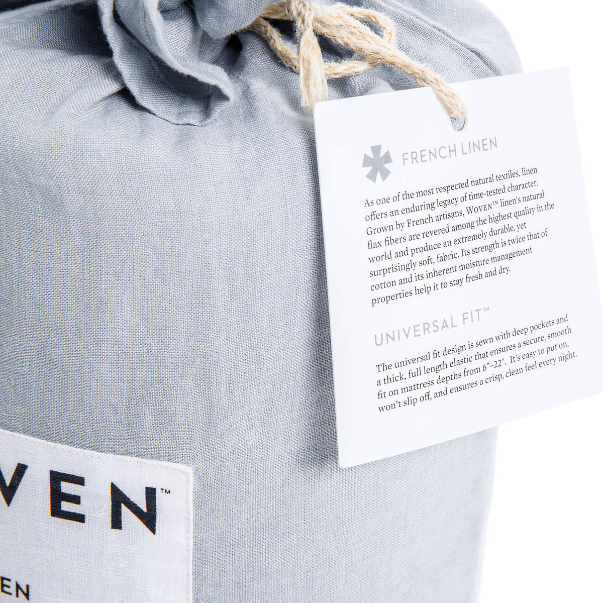White Cal King French Linen T7338