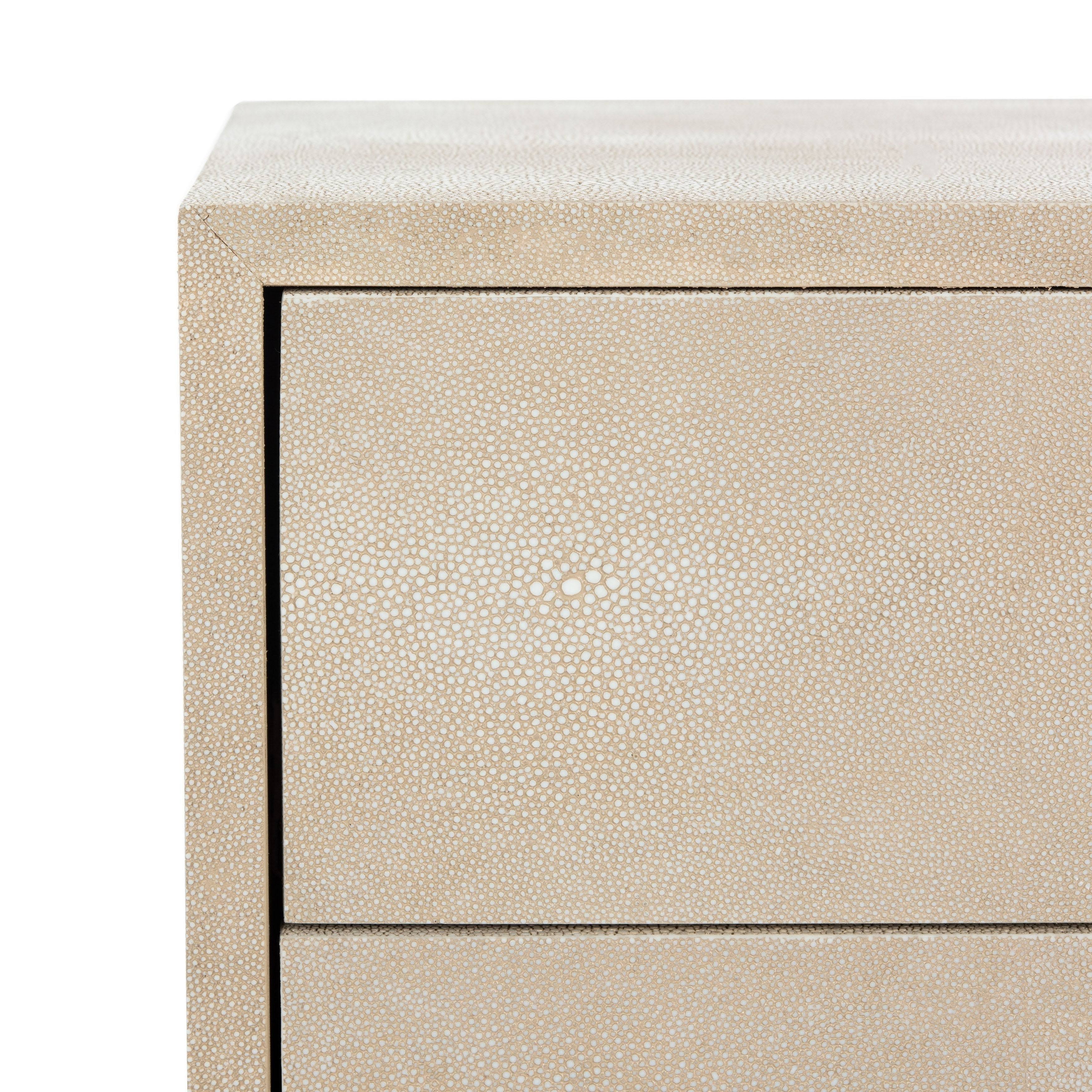 Natural Faux Shagreen Nightstand W907166