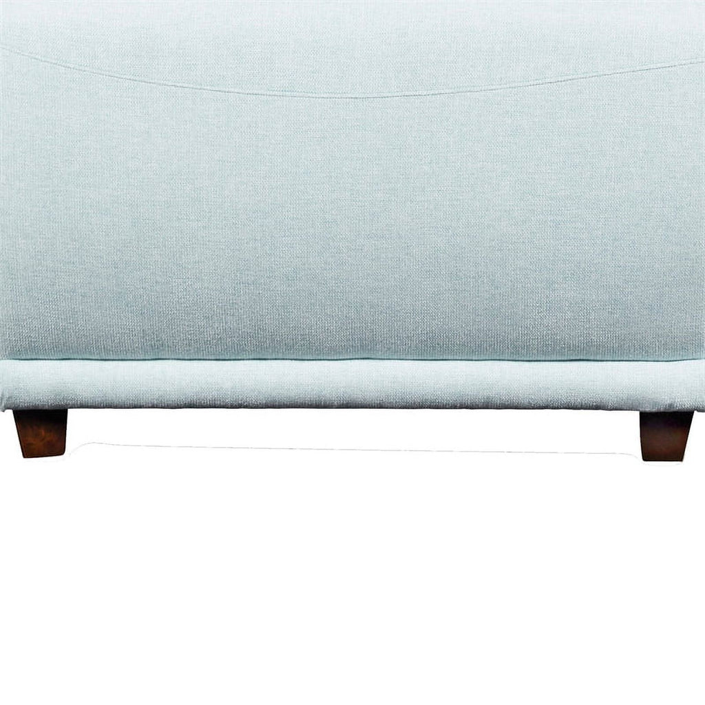 Light Blue Fabric Upholstered Wooden Sofa Q463138