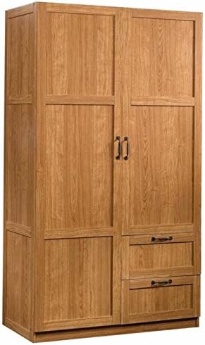 40 W Storage Cabinet with Doors and 2 Drawers in Highland Oak I451942
