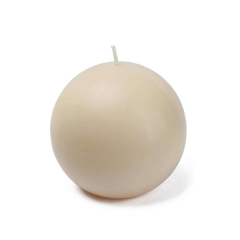 White Ball Candles 12 Pcs A663