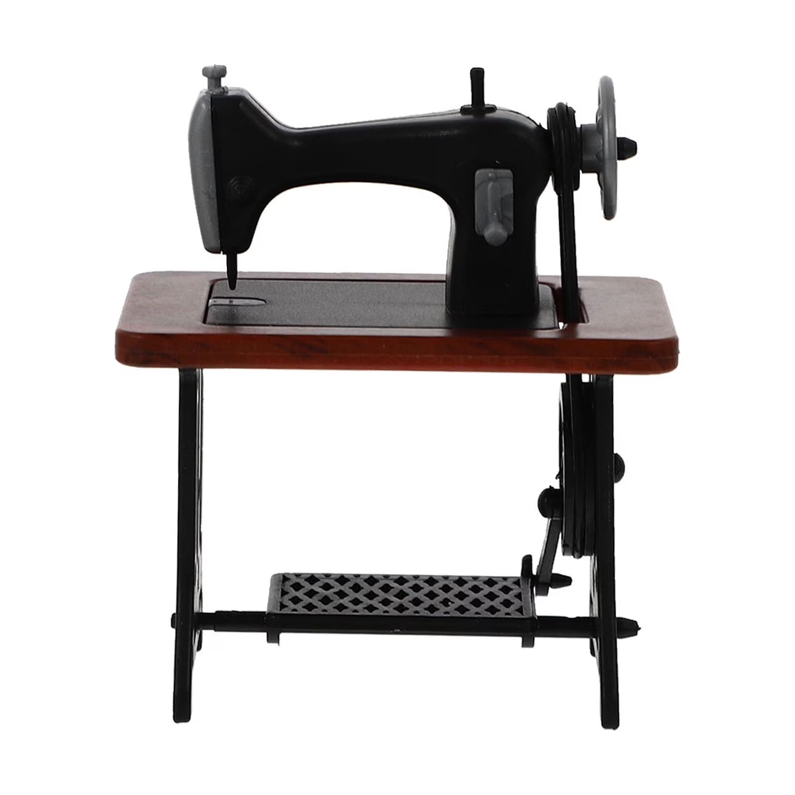 Miniature Wood Sewing Machine Dollhouse Furniture B38470