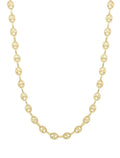 925 Sterling Silver 6mm Puff Mariner Link Chain M34695