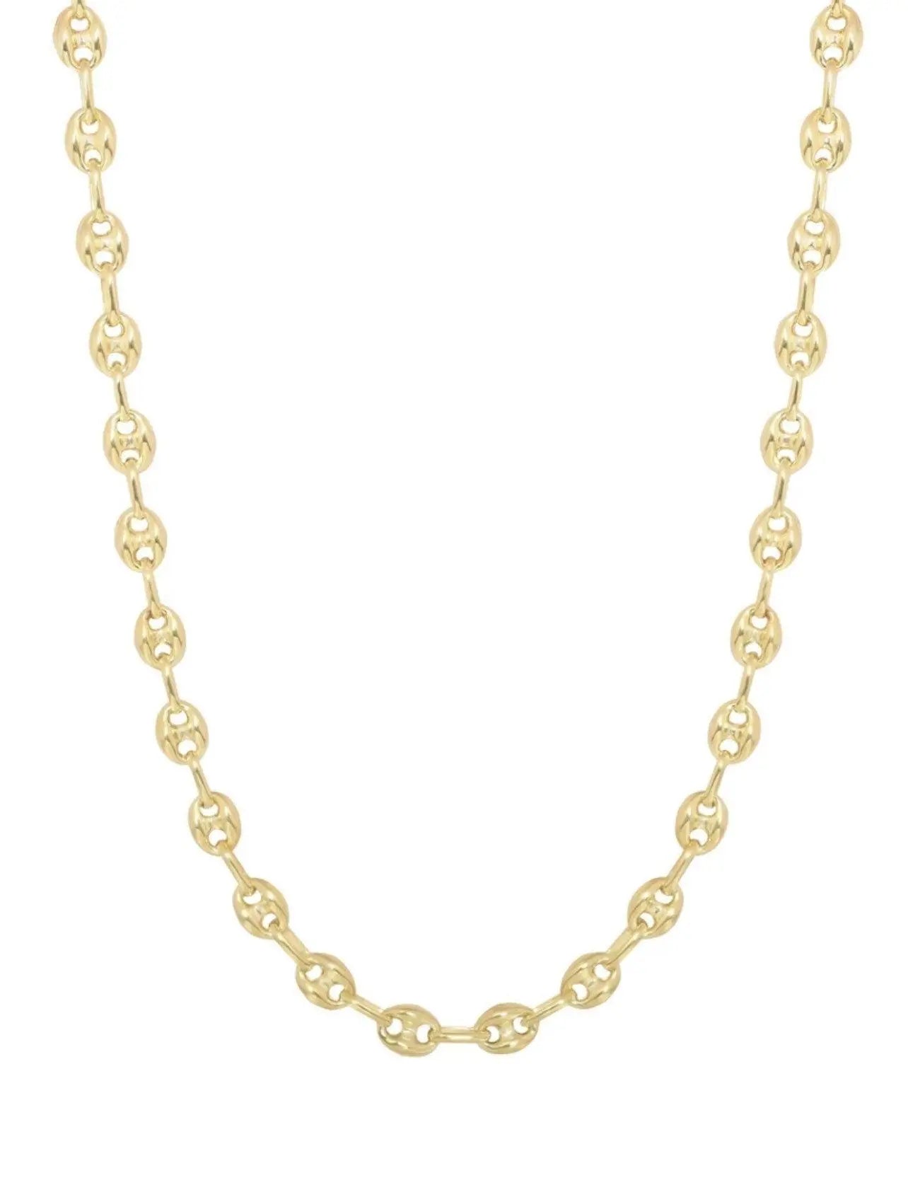 925 Sterling Silver 6mm Puff Mariner Link Chain M34695