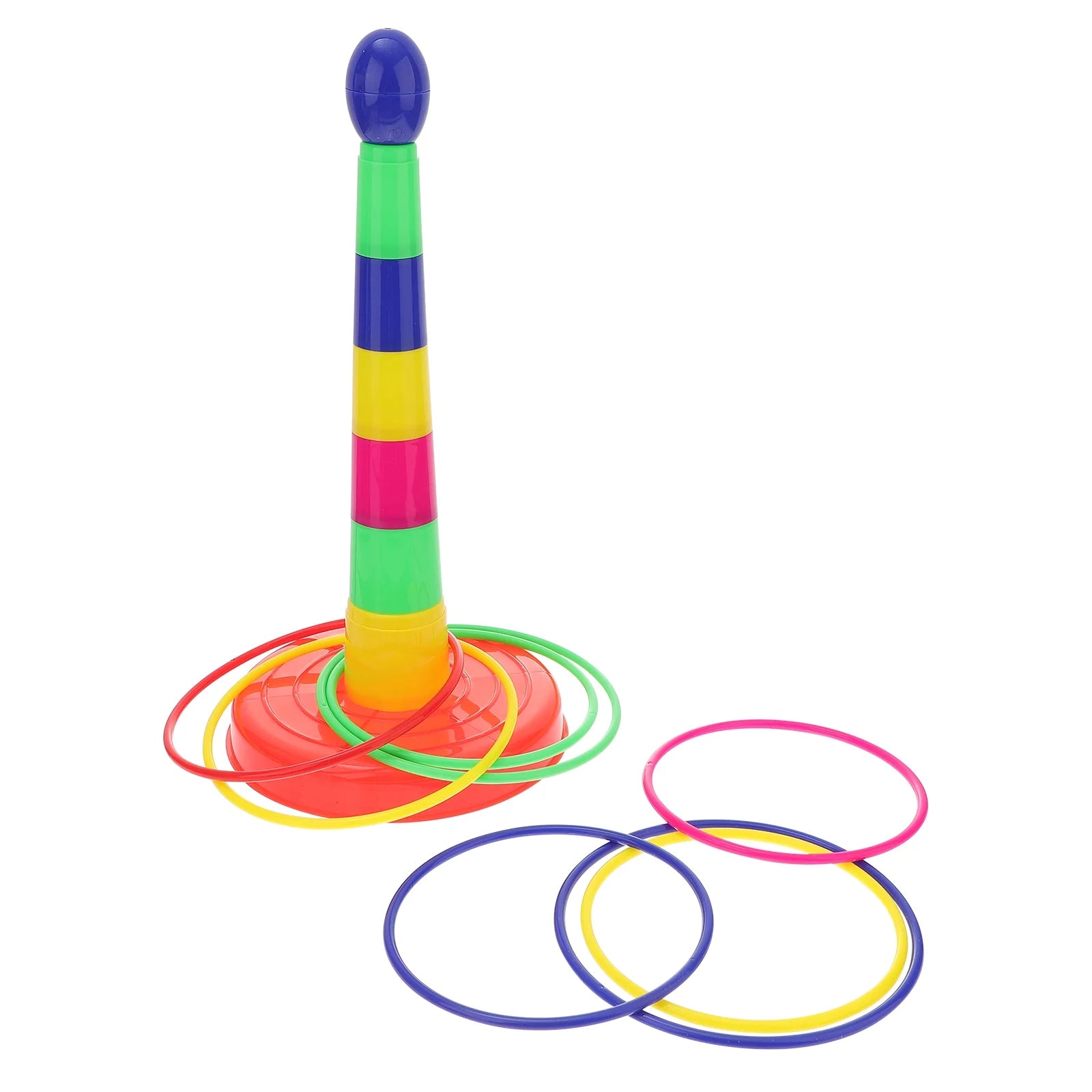 Colorful Plastic Ring Toss Game Set H363043