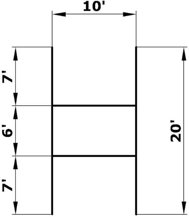 20 x10-inch 9ga Metal Yard Sign Stakes (Pkg of 50) I319