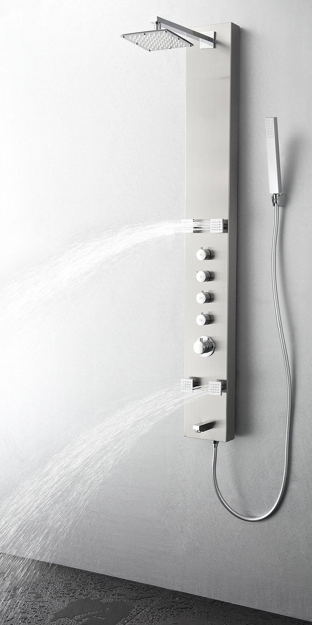 Stainless Steel Thermostatic Shower Panel P6269
