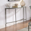 White Tempered Glass Sofa Table H8284