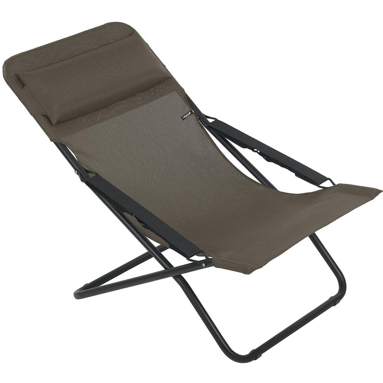 Black Steel Frame Folding Sling Chair H965