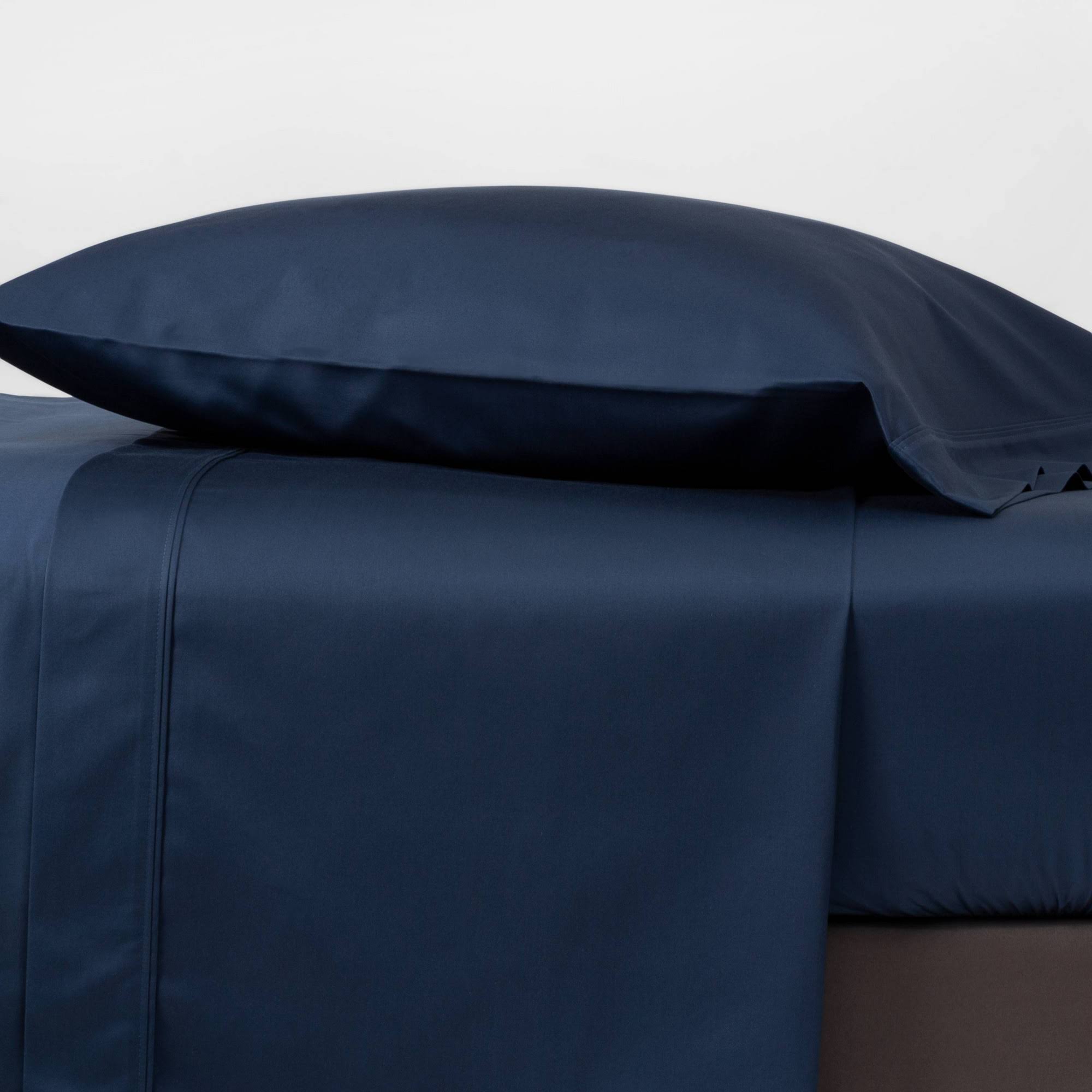 California King Metallic Blue 400 Thread Count Sheet Set Y4639
