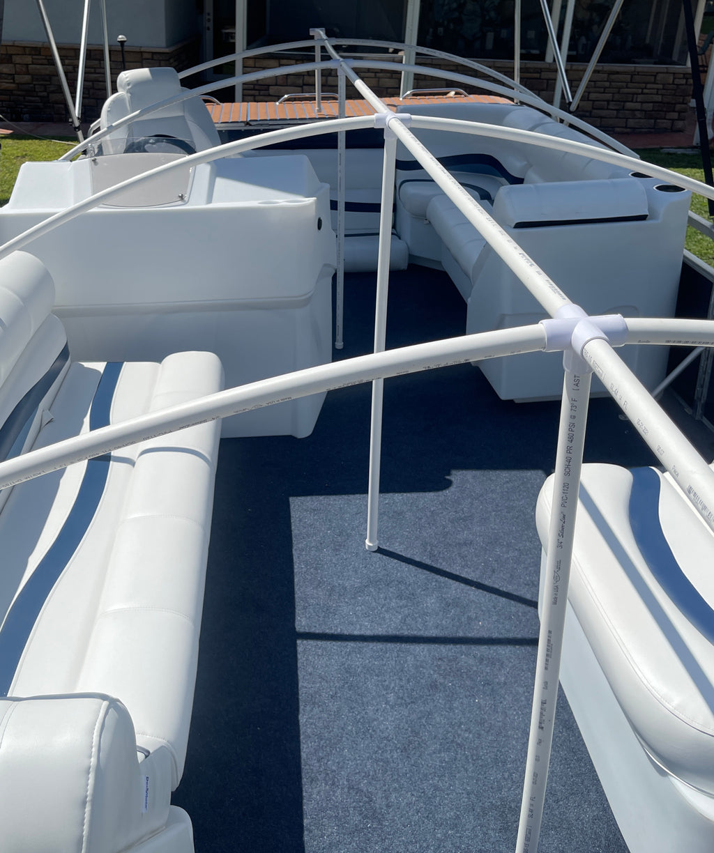 Pontoon Boat Canvas Solution with 9" Rise R196540