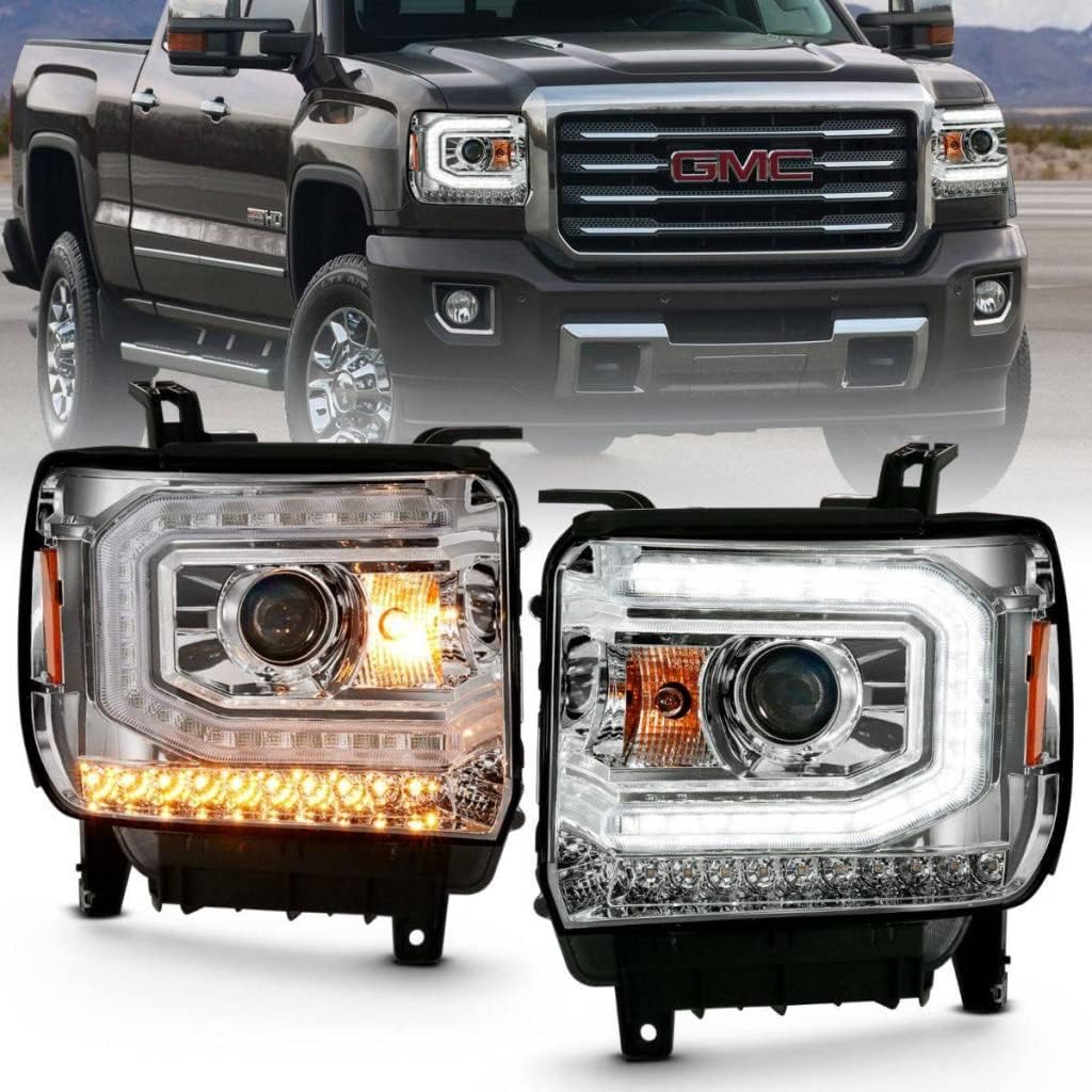 Projector Headlight Plank Style Chrome N405