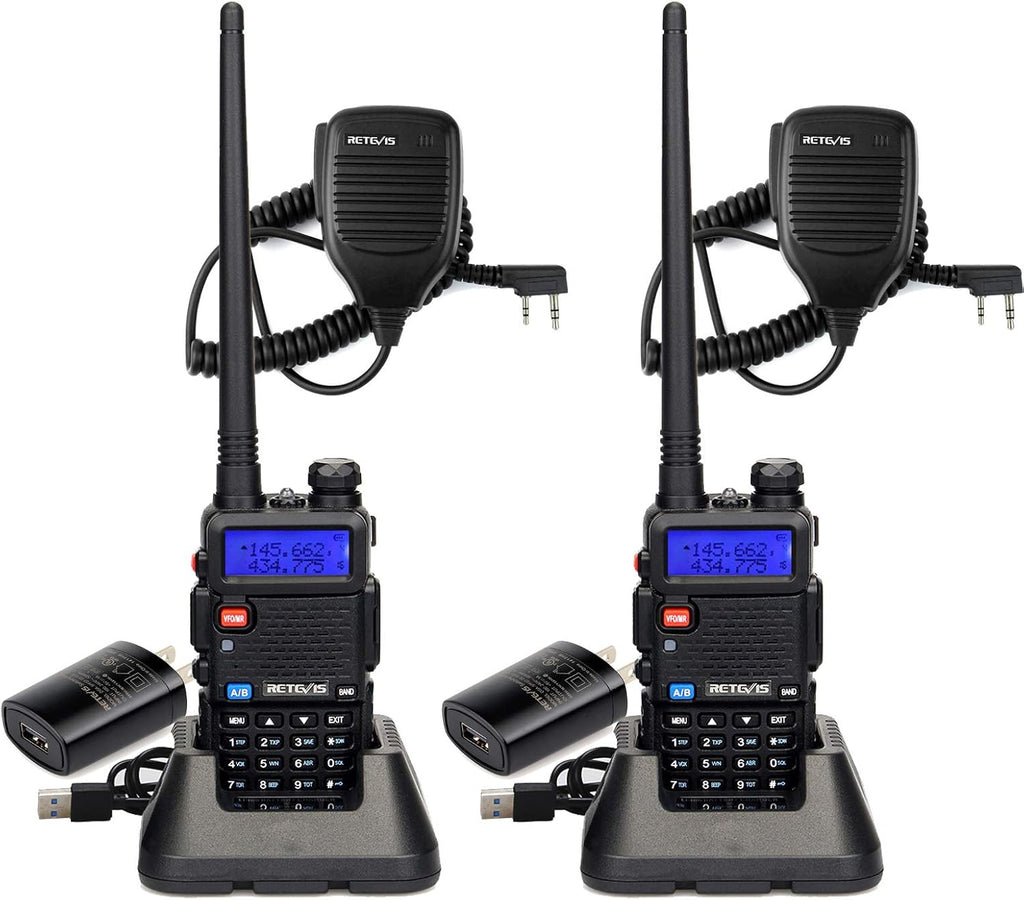 Dual Band Two Way Radios, 128CH LCD Walkie Talkies (2 Pack) I27911