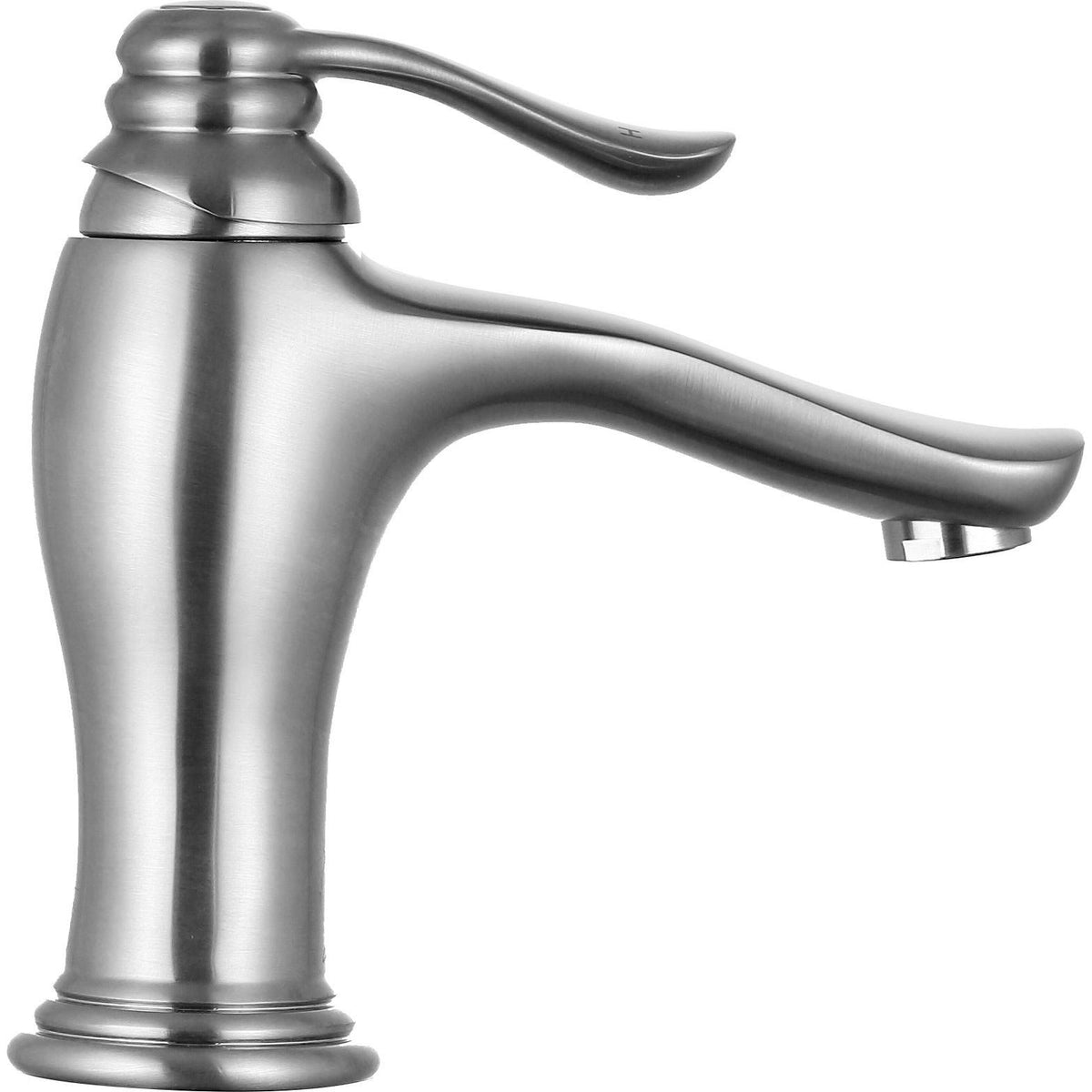Brushed Nickel Single Hole Single Handle Bathroom Faucet S4278