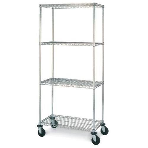 Chrome 4-Shelf Mobile Cart G24327