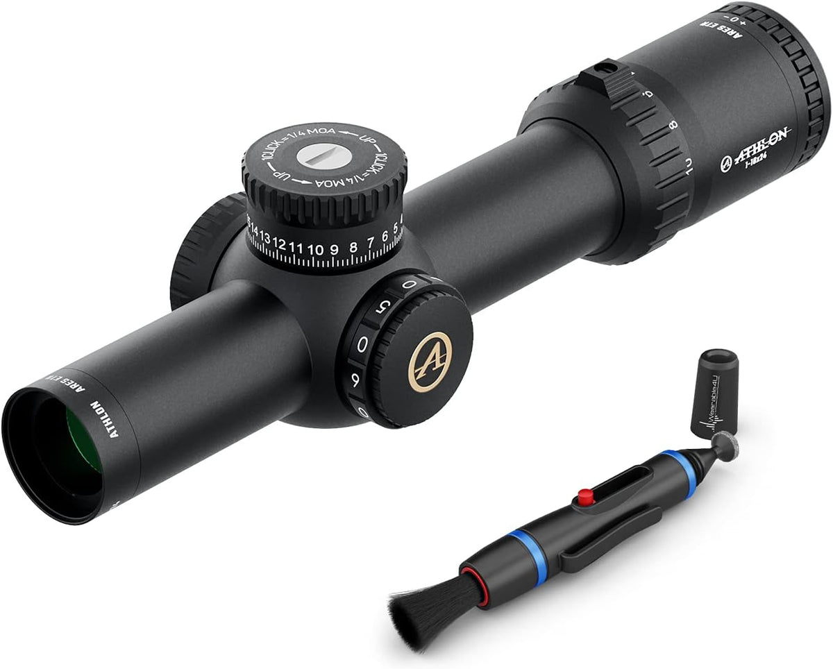1-10x24 FFP IR MIL Riflescope with Lens Cleaning Pen R716