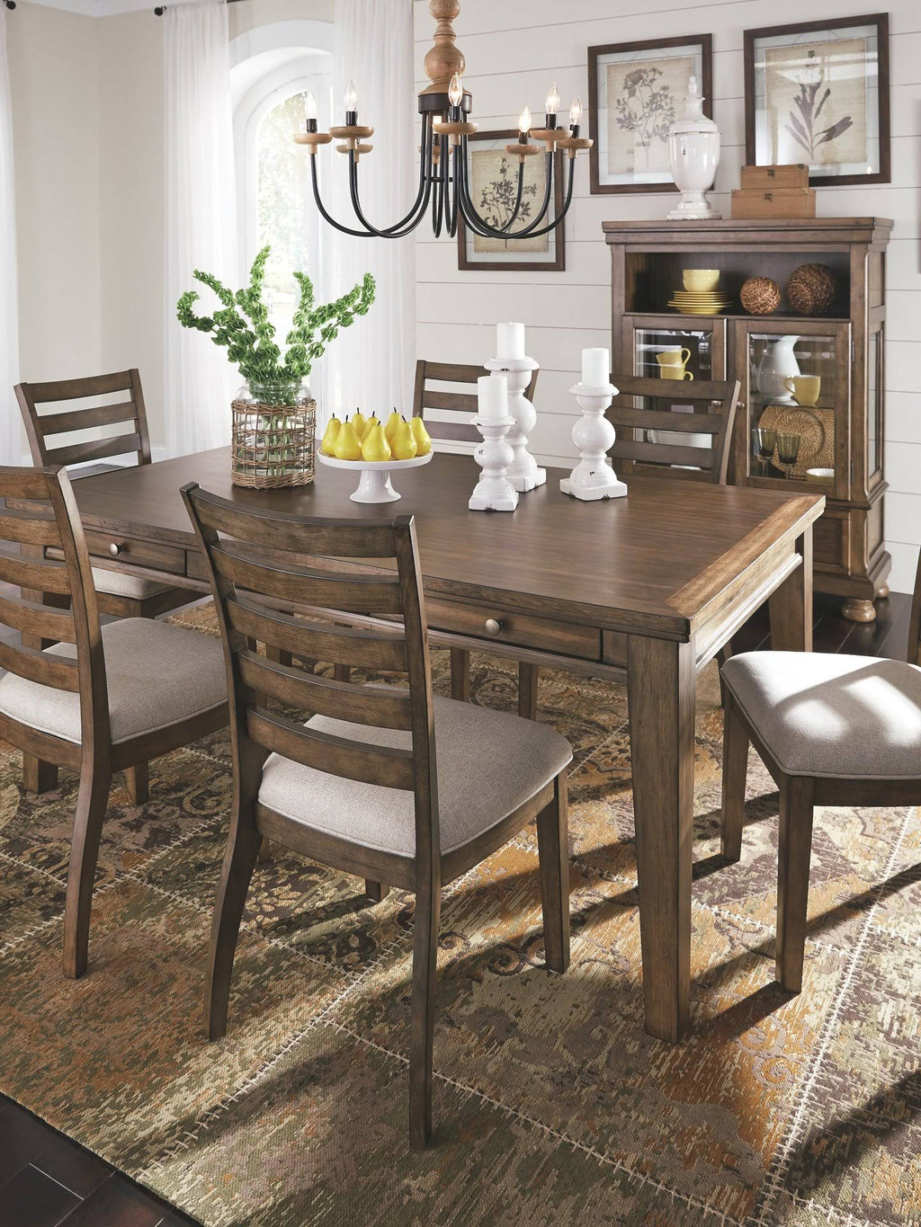 Medium Brown Dining Side Chair Set of 2 N550510