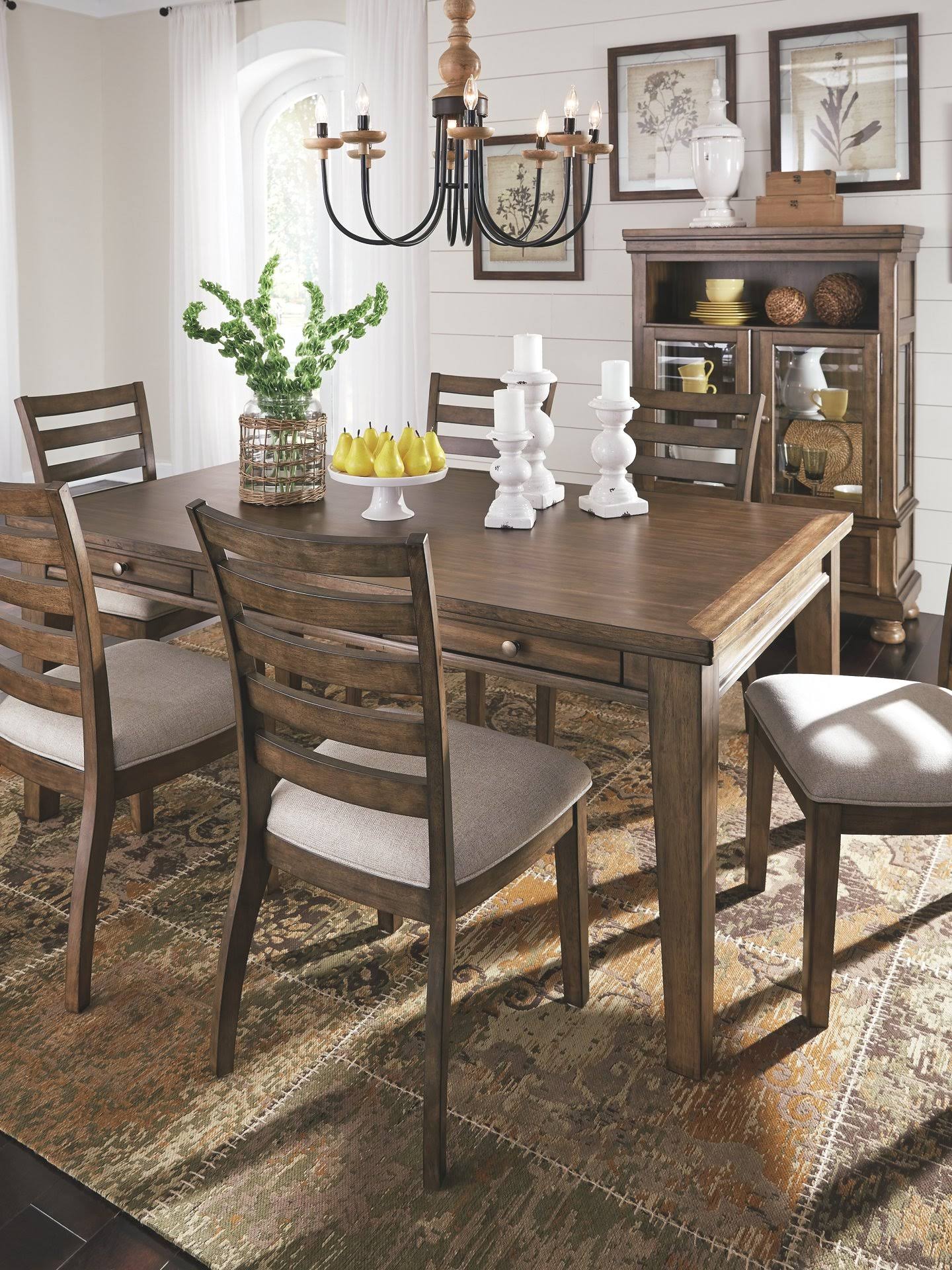 Medium Brown Dining Side Chair Set of 2 N550510