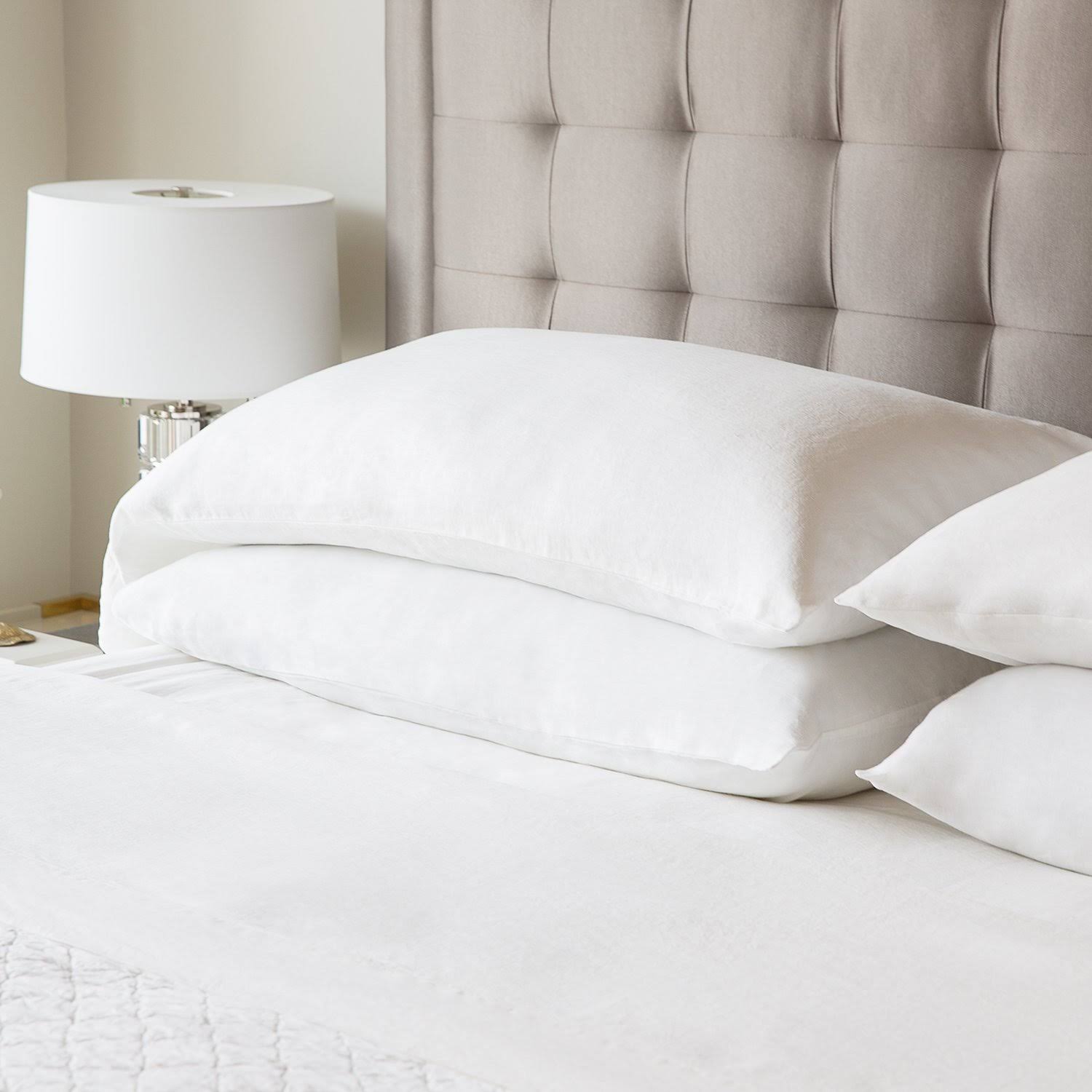 White Cal King French Linen T7338