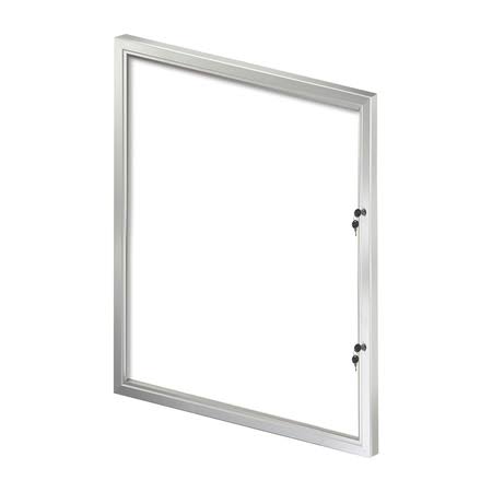 Silver Aluminum Frame Enclosed Magnet Showboard X18274