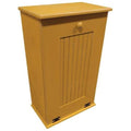 Large Antique Gold Wooden Trash Bin D2600