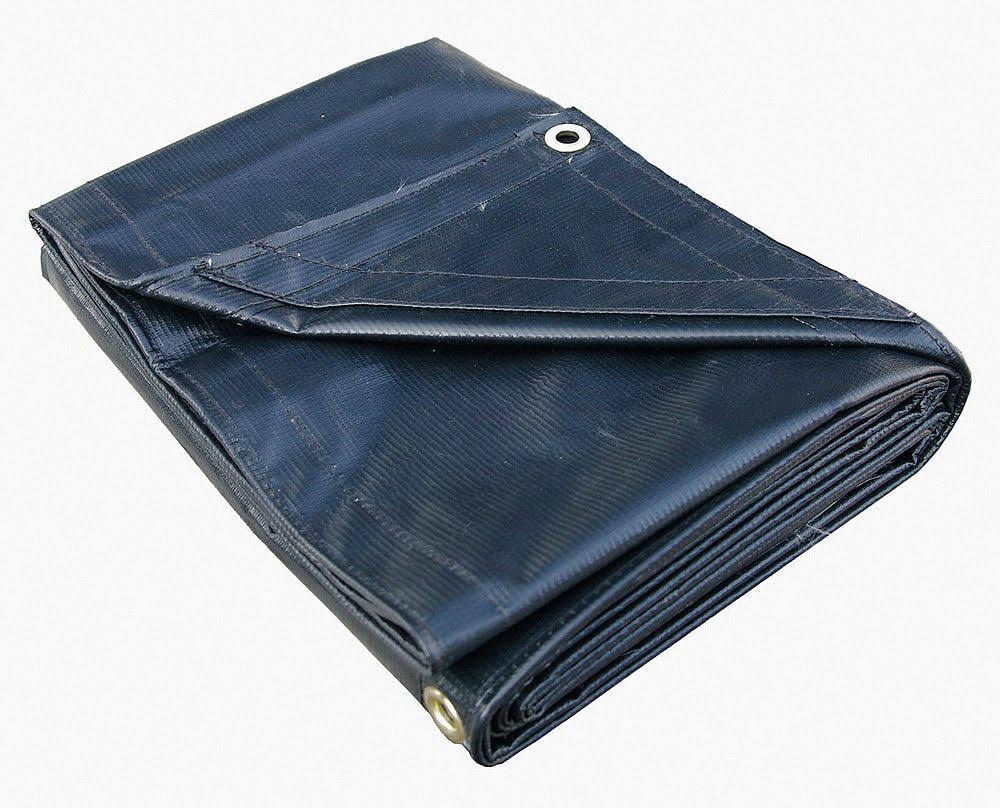 Heavy Duty Vinyl Tarp, 12x24Ft, Black U76871