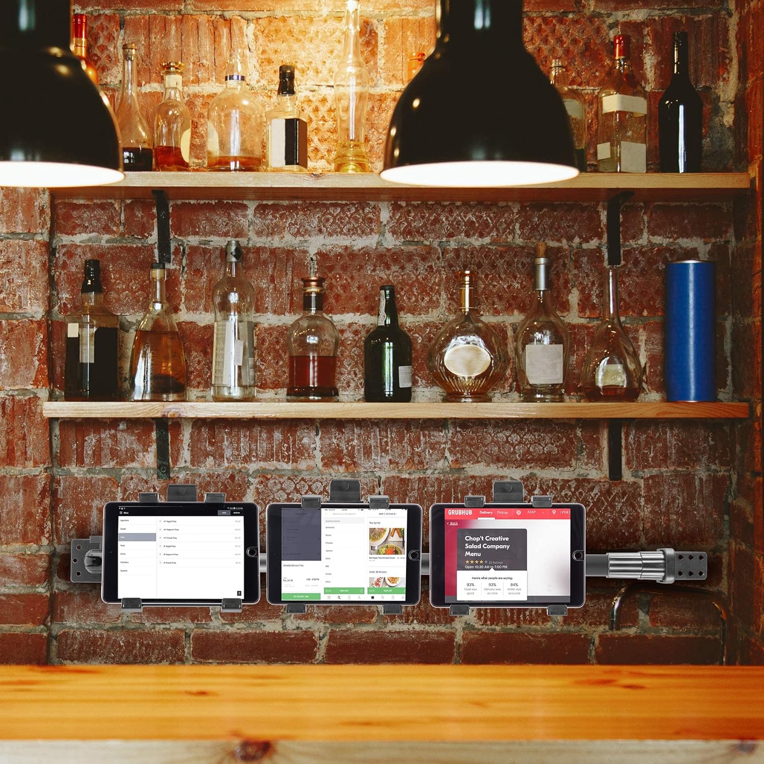 Wall Mount with 3 Tablet Holders for 7 to 10 inch Tablets E532
