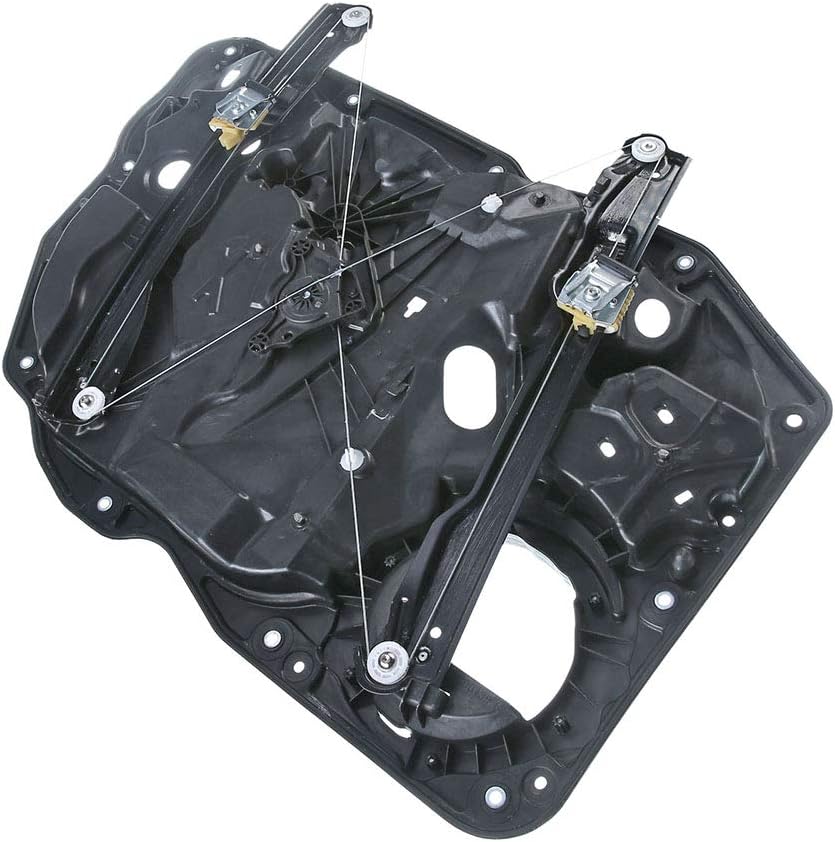 Power Window Regulator with Panel Compatible with Volkswagen Touareg 2011-2018 Front Passenger Side Pack of 2 T816