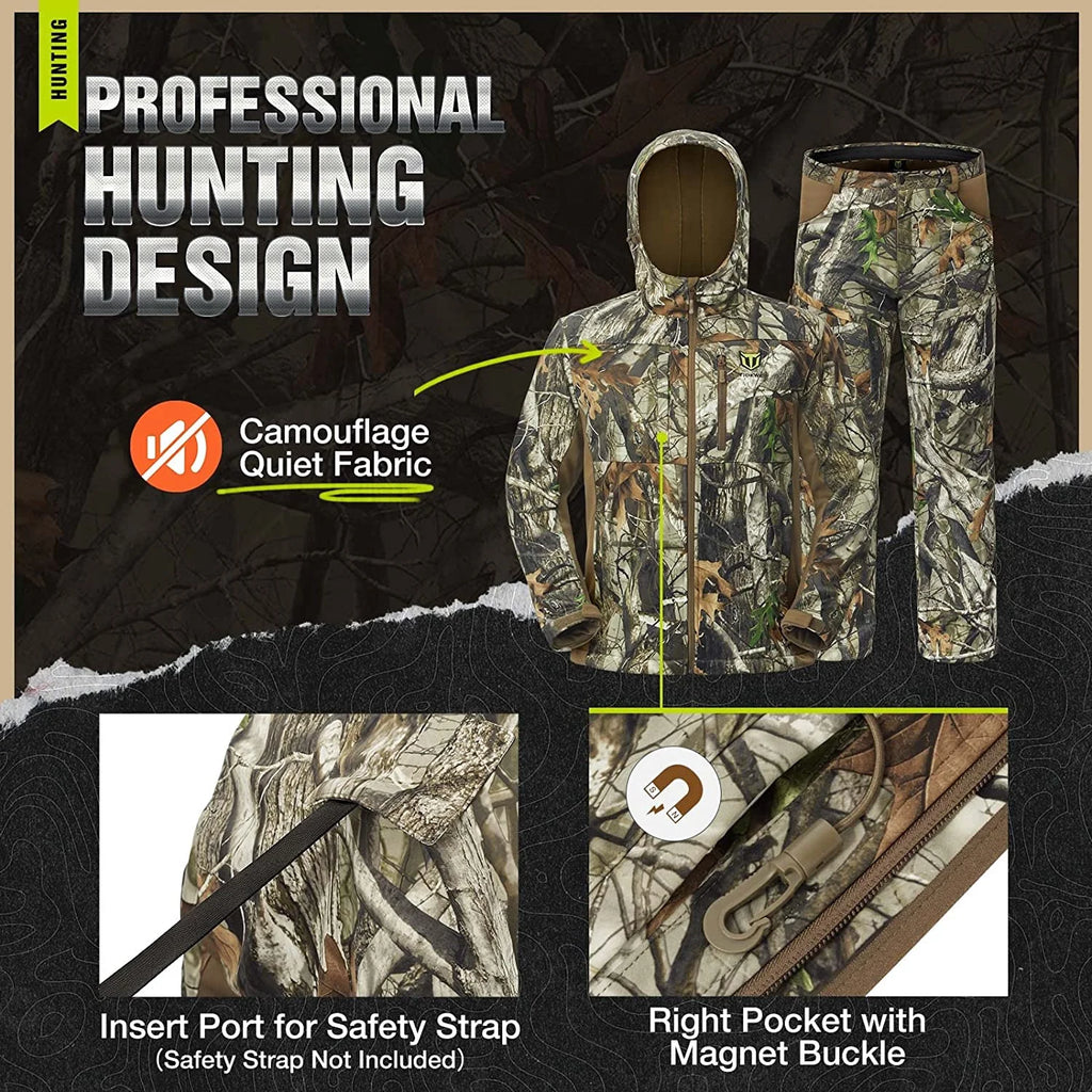Hunting Jacket and Pants with Fleece Lining O659