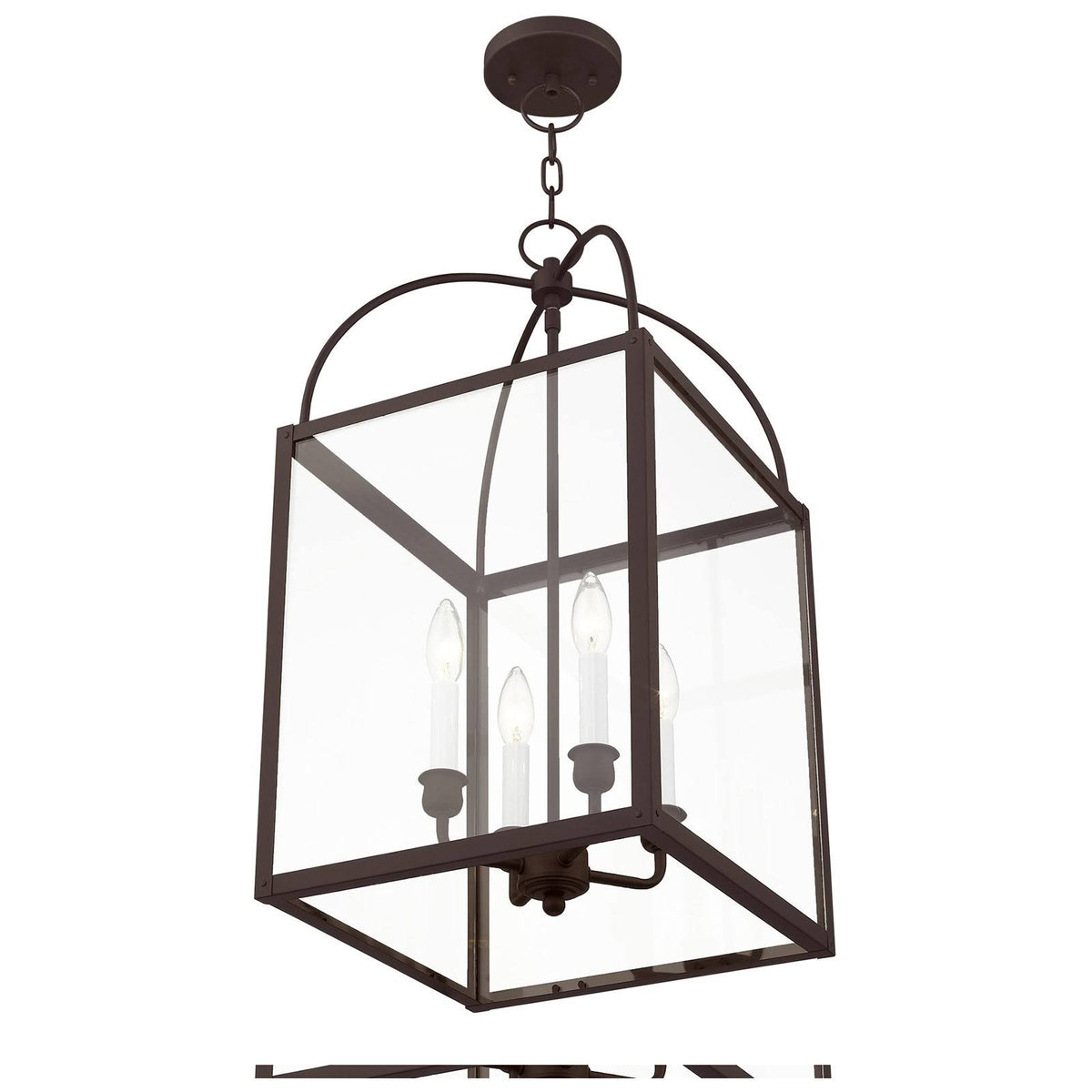 4 Light Black Chain Lantern K1818