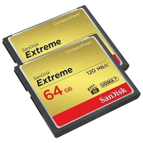 64GB Compact Flash Memory Card - Pack of 2 S3880