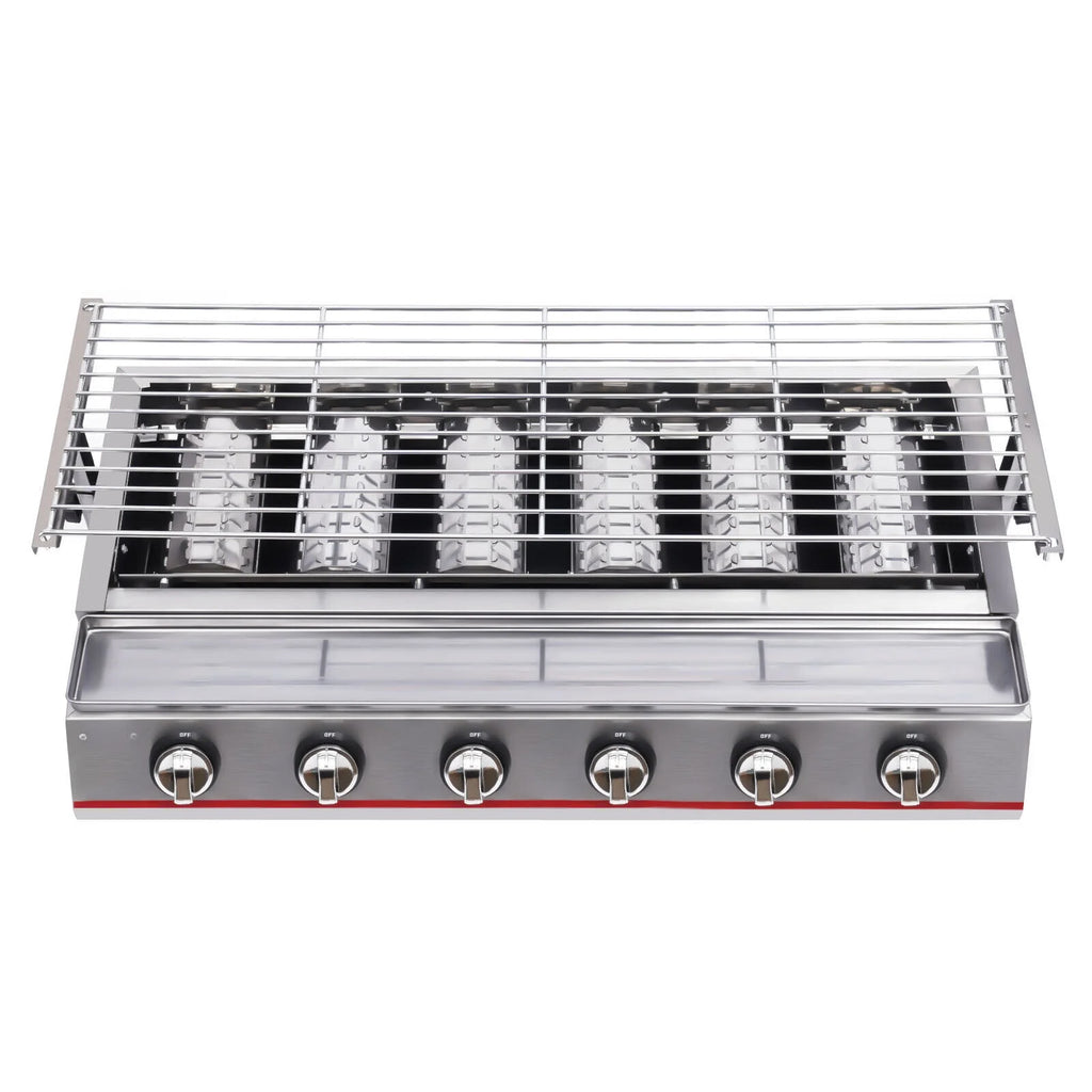 6 Burner LPG Gas Grill Griddle D46120