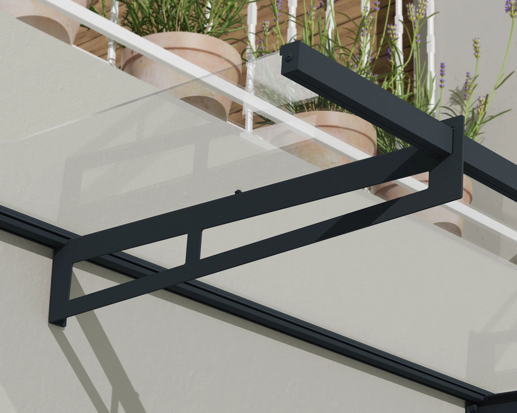 Acrylic Awning Gray/Clear H19835