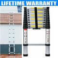 8.5ft Aluminum Telescoping Ladder 9 Steps Non-Slip S774895