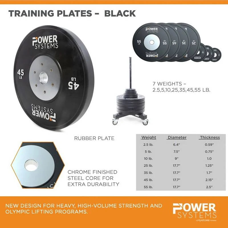 Black Training Plate 35 lb A793