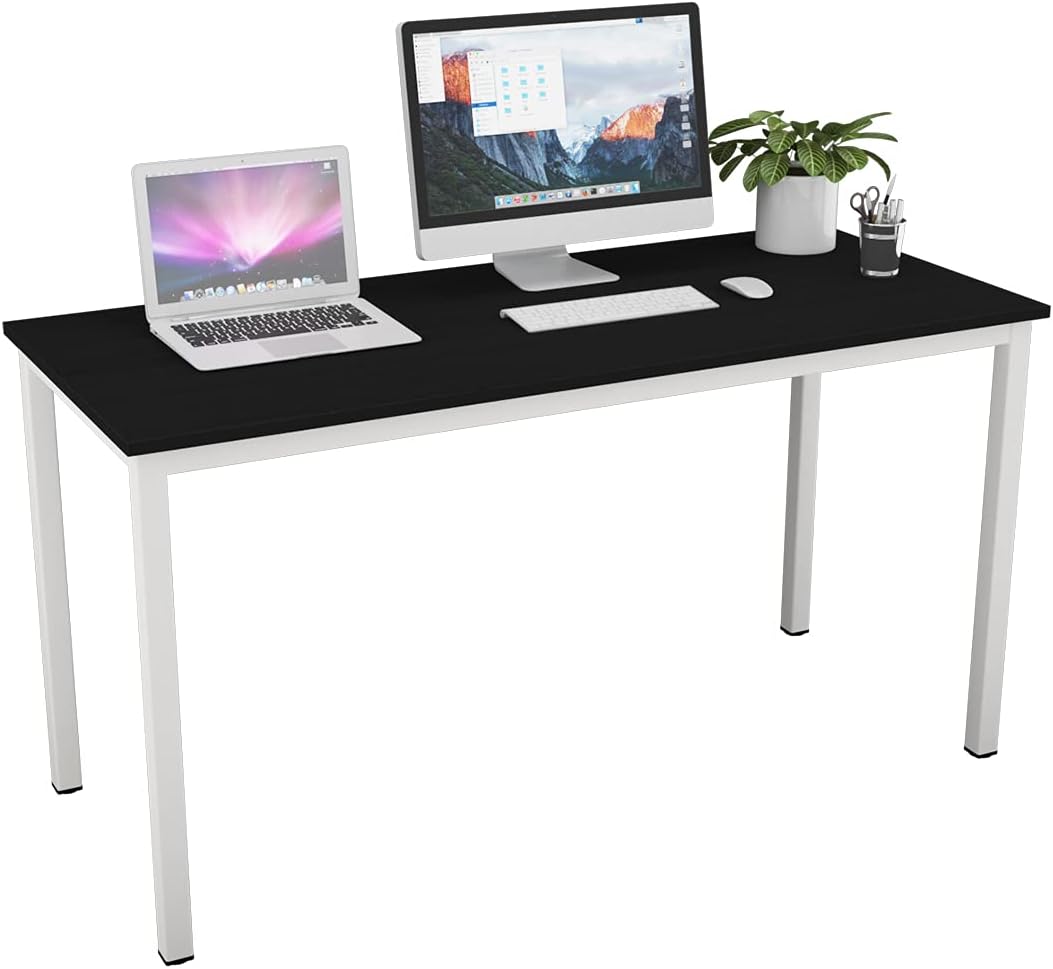White Black 63 inches Computer Desk N537