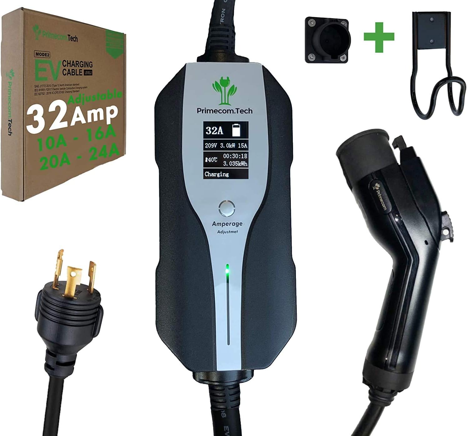 Level 2 Electric Vehicle Charger with 30Ft Cable F559797