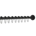 Matte Black Adjustable Shower Rod with Ring V67248