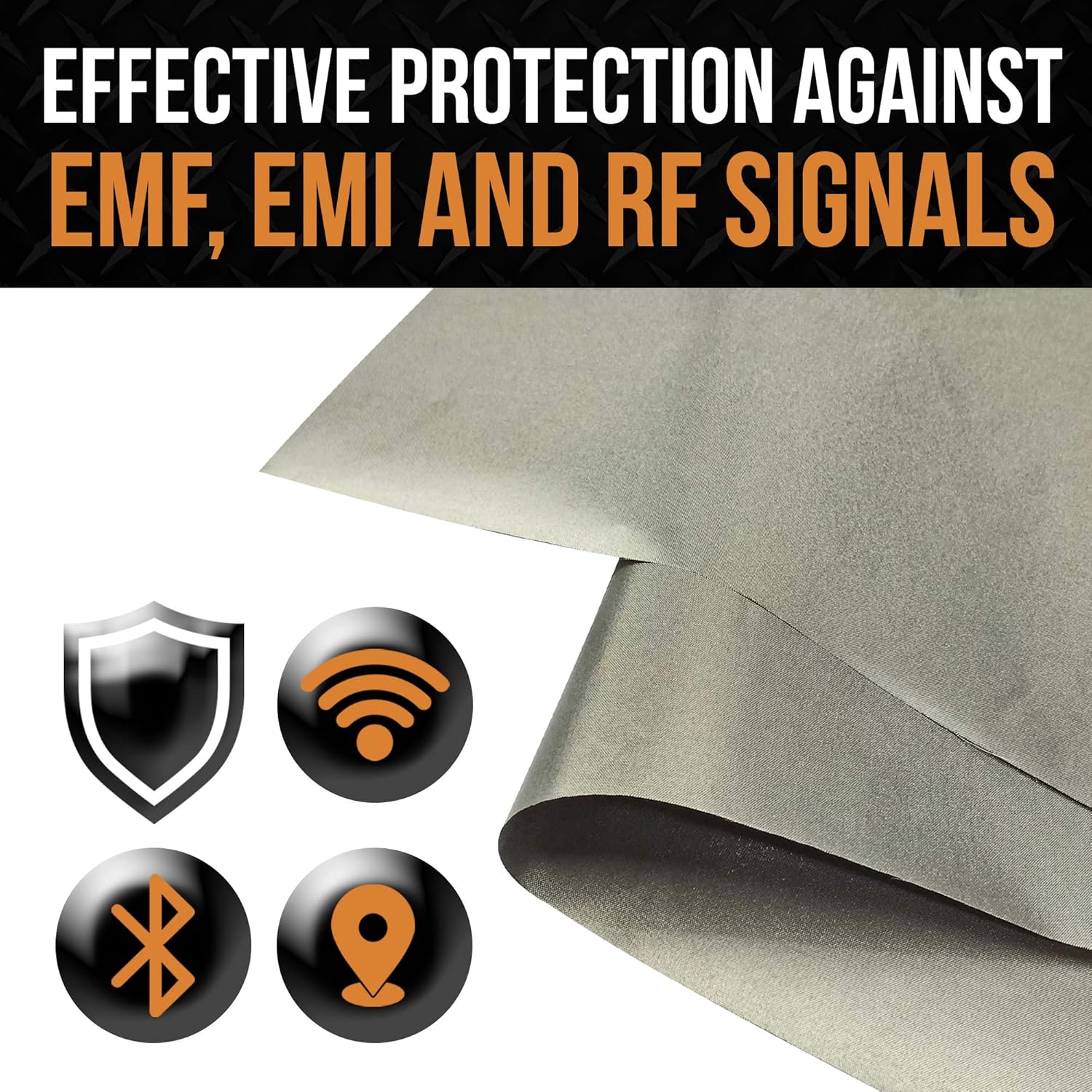 44” x 6.6 Yards EMF Shielding Faraday Fabric F15974