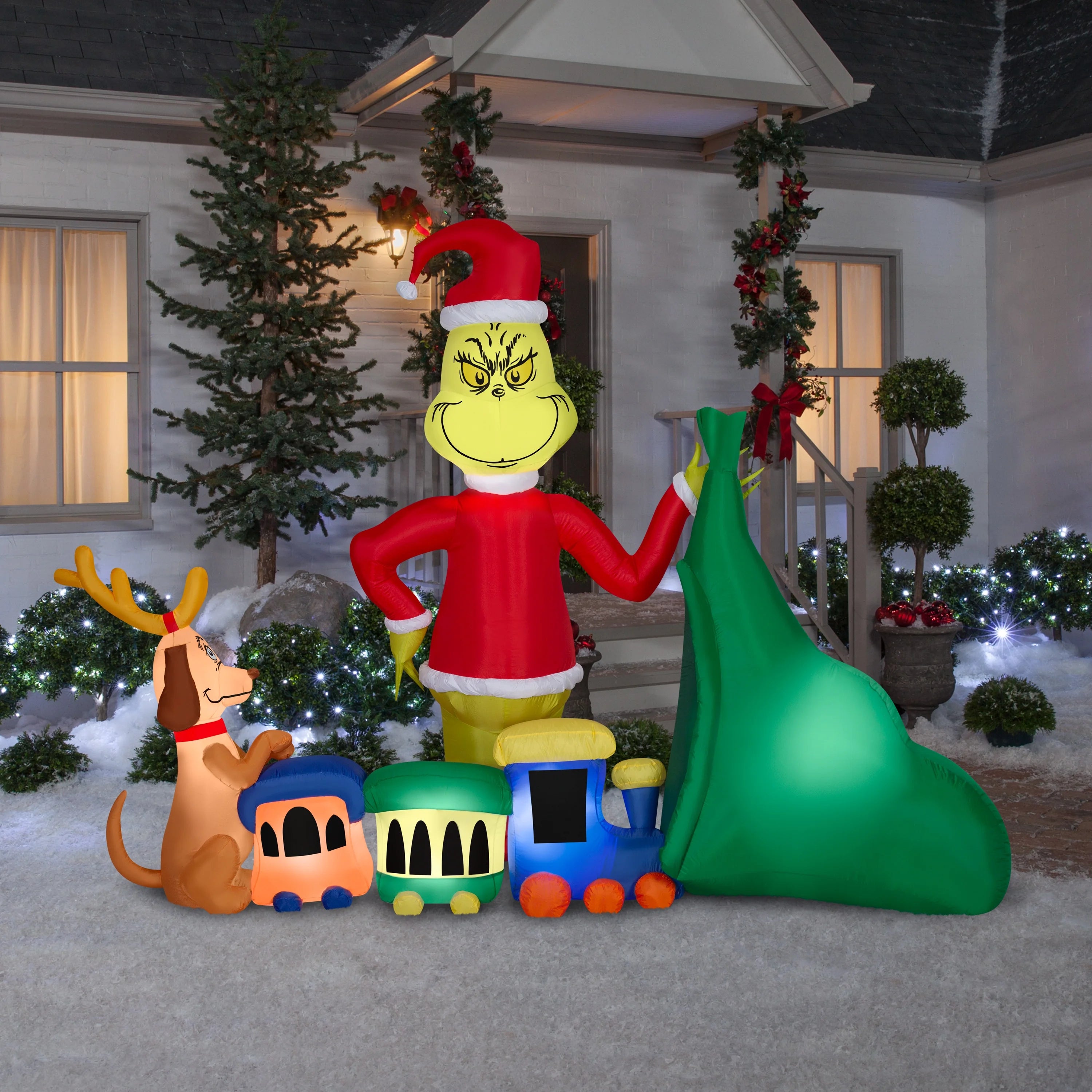 Christmas Airblown Inflatable Scene, 6.5 ft Tall R33440