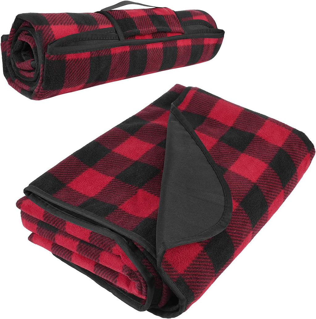Navy Waterproof Sherpa Fleece Stadium Throw Blanket M147855