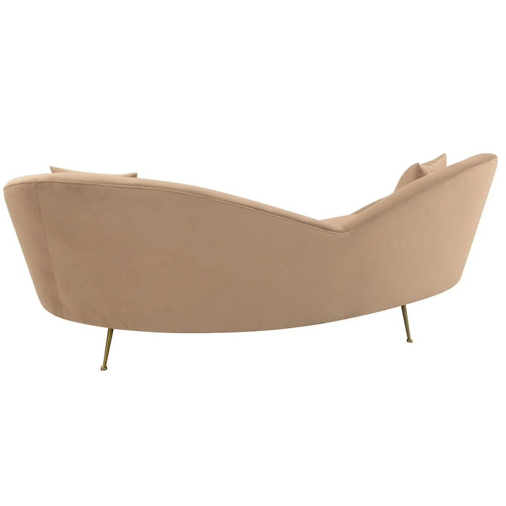 Upholstered Fabric and Metal Sofa X4303