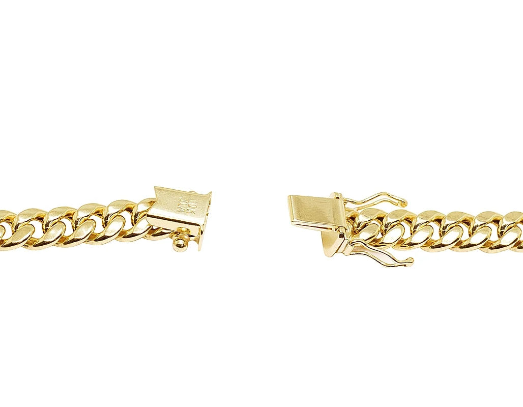 Yellow Gold Miami Cuban Link Chain Necklace P5929
