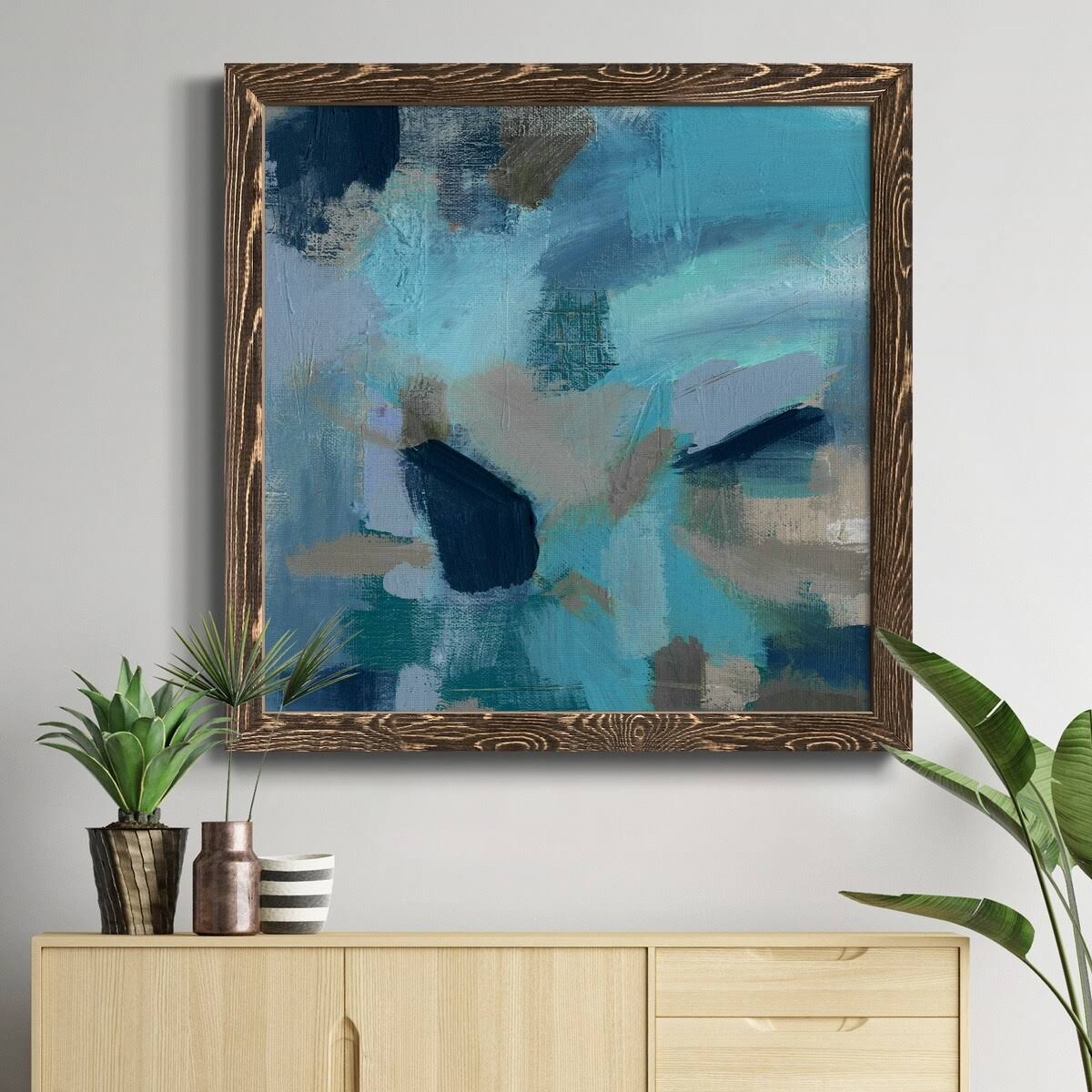 Framed Canvas - 24x24 - Grey Y3594