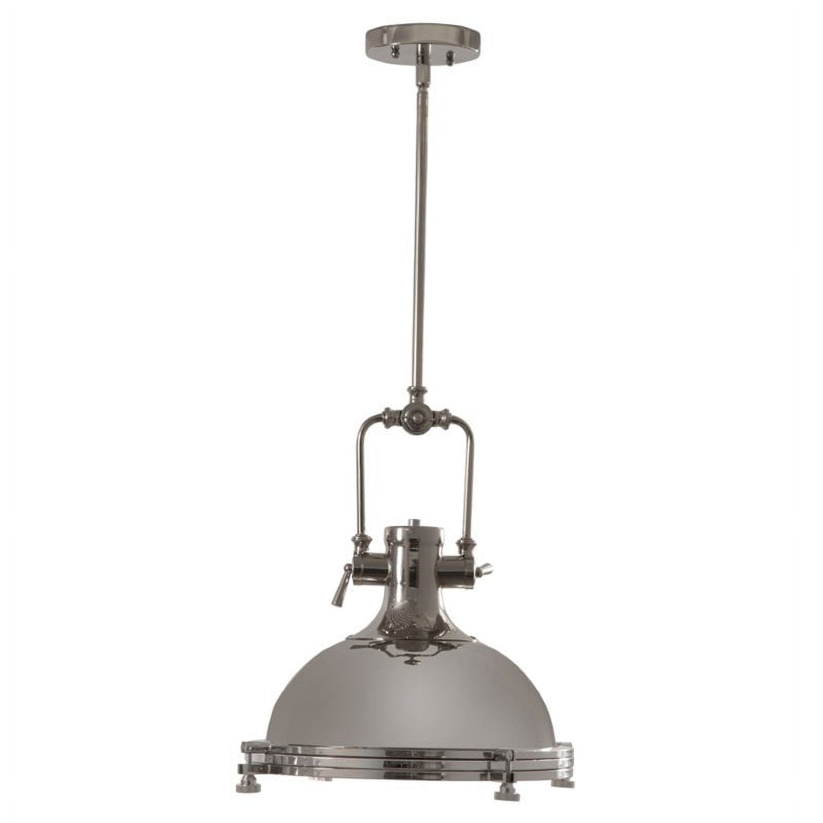 Chrome Metal Pendant J596