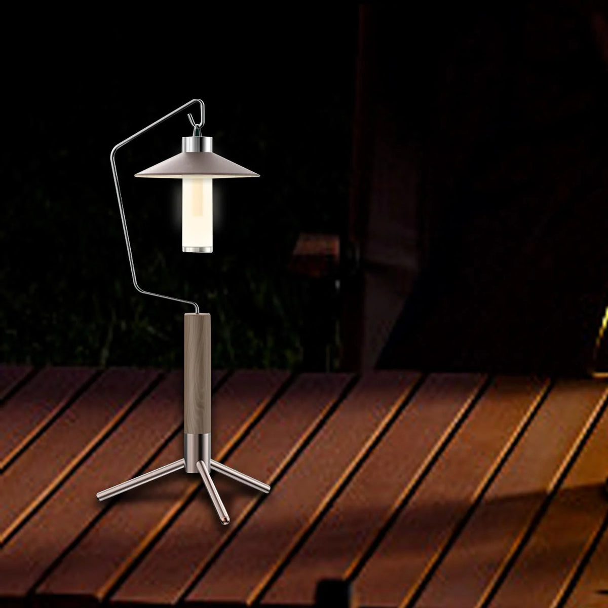 Outdoor Camping Lamp Pole Hanger Lantern Stand W689353