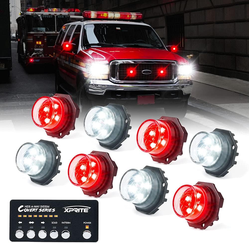 Amber Green LED Strobe Lights Kit 6PCS K25228