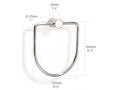 Polished Chrome Towel Ring Y7131