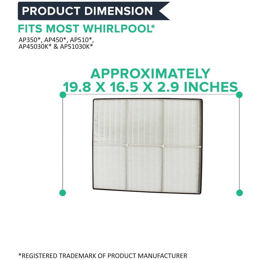 2 HEPA Air Purifier Filters & 8 Carbon Pre Filters K61018